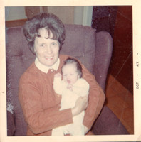 1967 - Blytheville AFB AR - Lorena and new grandson Stephen