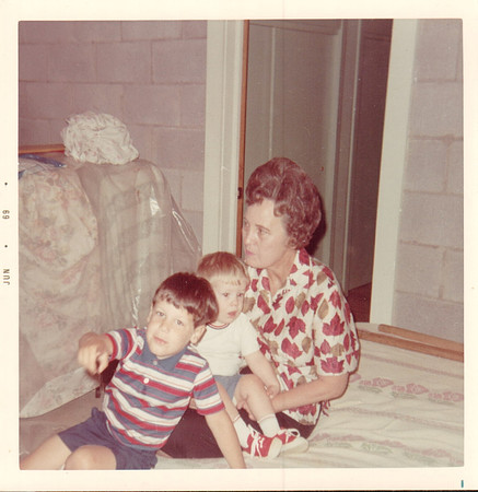 1968 - Lake Greeson AR - Scott, Stephen, Grandma Lorena