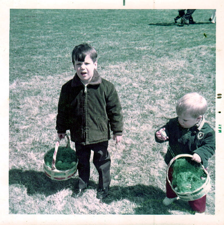 1969 - ________ - Scott and Stephen at Easter