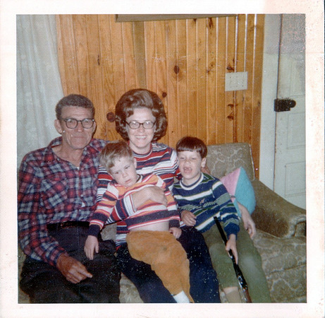 1971 - Crossett AR - VL and Jolene with Stephen and Scott