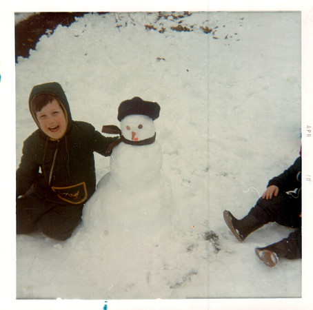 1971 - Scott and snowman