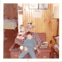 1973 - Crossett AR - Stephen, Scott and Grandpa VL