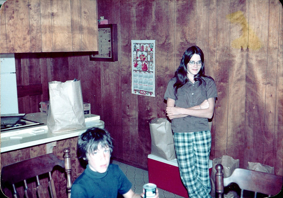 1974 - Bossier City LA - Scott and Tina the babysitter