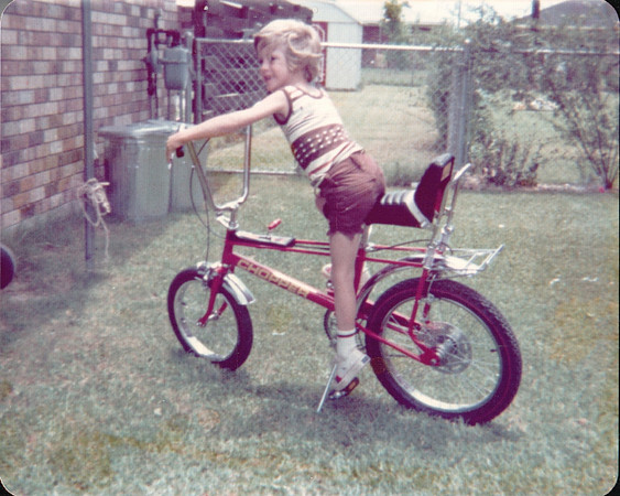 1975 - Bossier City LA - Stephen on bike