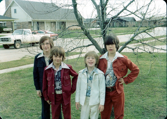 1977 - Bossier City LA - Danny, Darien, Stephen, Scott