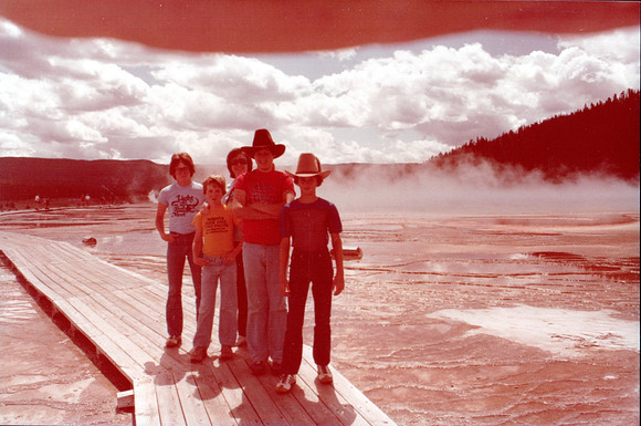 1980 - Yellowstone National Park WY - Danny, Stephen, Jolene, Scott and Darien
