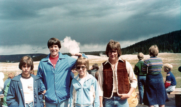 1980 - Yellowstone National Park WY - Darien, Scott, Stephen and Danny