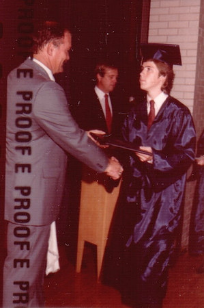 1985 - Bossier City LA - Stephen graduating from Airline HS