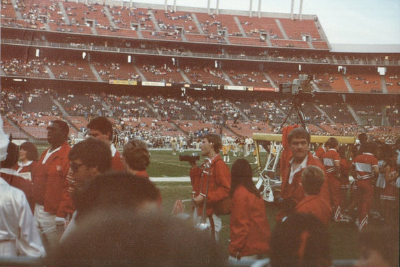 1986 - San Diego CA - Jeff taking pictures at the Holiday Bowl