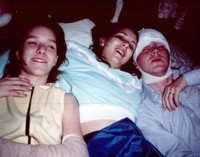 1989-03 - Sheridan AR - Tina, BJ, Stephen after the wreck 2