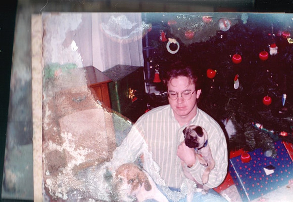 1990 - Bossier City LA - Stephen with puppy Simon