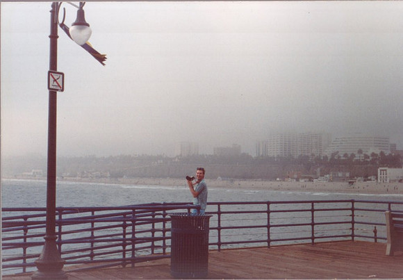 1990 - Santa Monica CA - Jeff on the pier