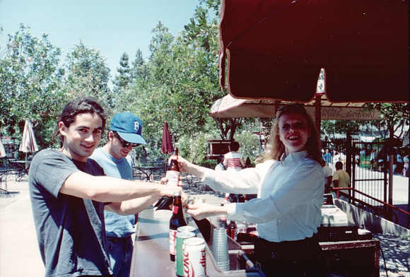 1990-06 - John and Glen at Universal Studios Theme Park