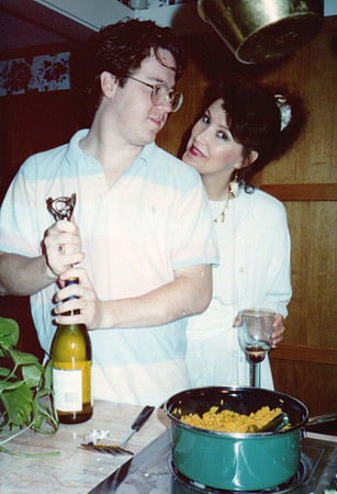 1991 - Shreveport LA - Stephen and Diana at a party