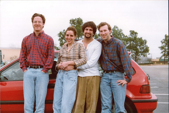 1997 - Memphis TN - Stephen, Kimberly, John, Jeff for New Years Eve