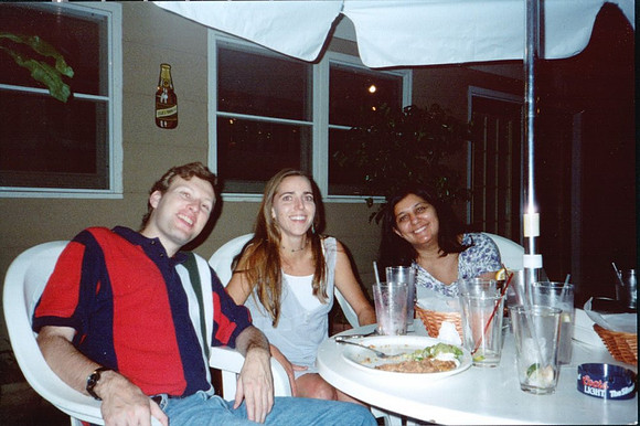 1998-07 - Fayetteville AR - Jeff, Kimberly, Amita at Solamente
