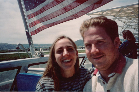 1998-07 - San Francisco CA - Kimberly and Stephen on the Ferry