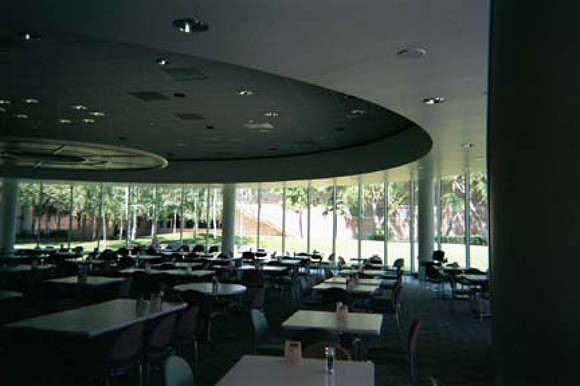 2001-03 - Palo Alto CA - HP Dining Room (courtyard out the windows)