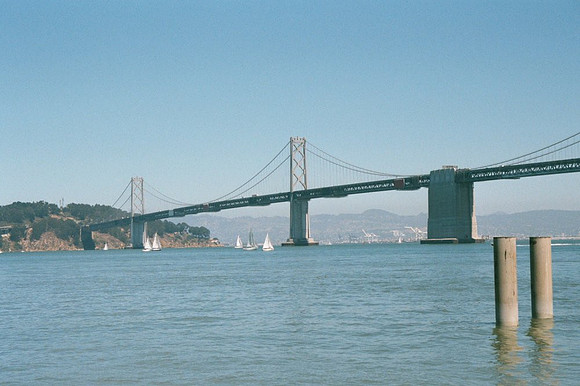2002-08 - San Francisco CA - Sailing Under the Bay Bridge